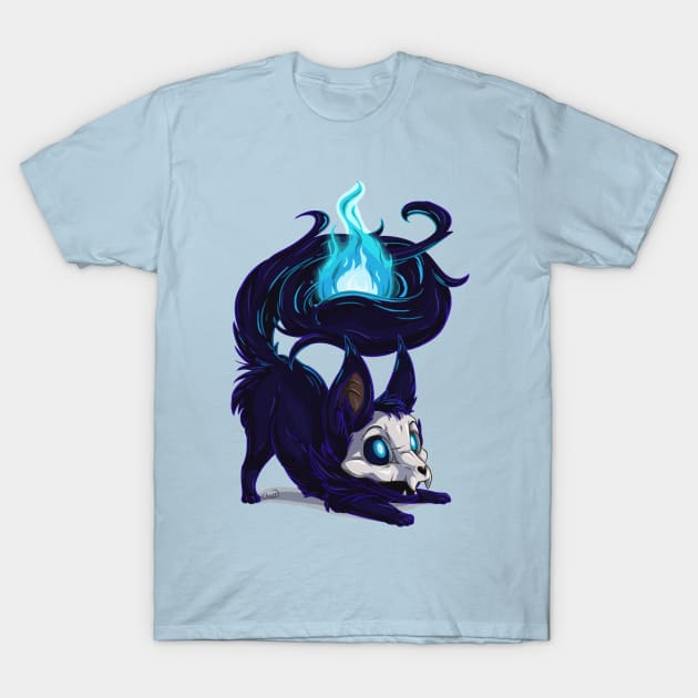 Ghost Fox T-Shirt by chezzepticon
